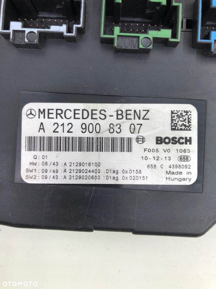 MERCEDES W207 W212 MODUŁ STEROWNIK SAM A2129008307 - 2