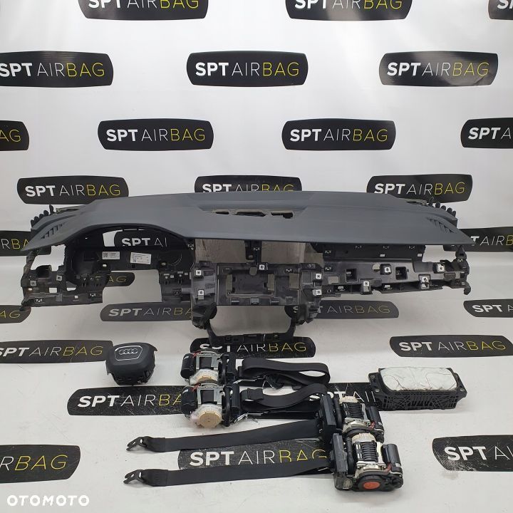 AUDI Q8 4M8 Q7 LIFT 4M0 DESKA ROZDZIELCZA KONSOLA KOKPIT PULPIT PODUSZKI AIRBAG AIR BAG PASY KIT SET - 1
