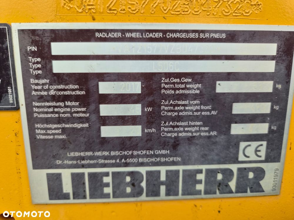 Liebherr L506 COMPACT, 2017 ROK, TYLKO 2161 MTH, Z NIEMIEC, 504, 507, 508, 509, - 6