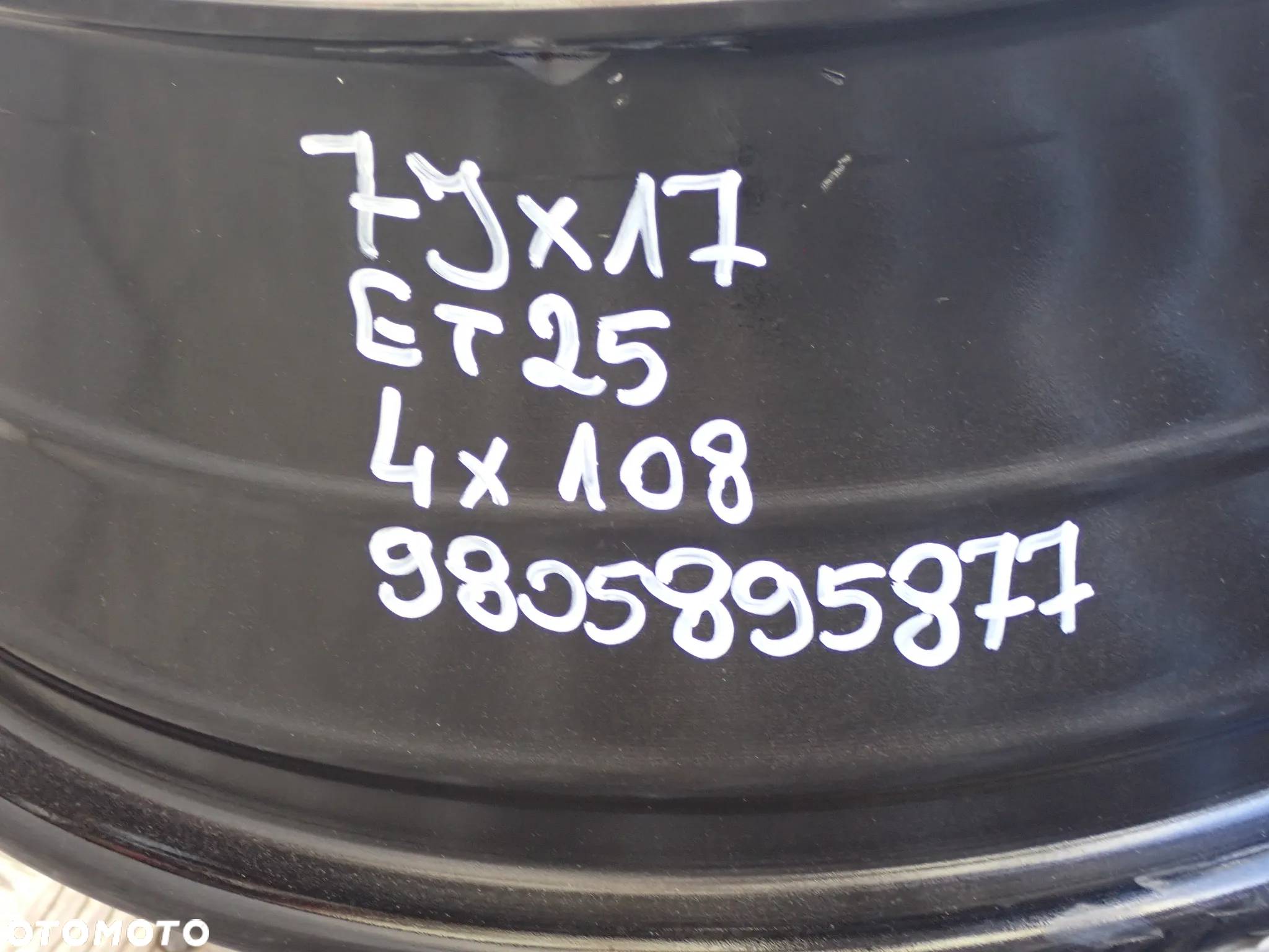 FELGI ALUMINIOWE CITROEN DS3 DS4 7JX17 ET 25 4X108 9805895877 2300 ZŁ - 8