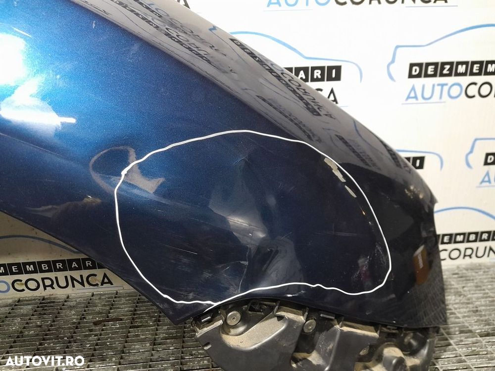 Aripa Dreapta Fata Dacia Duster Facelift 2014 - 2017 4 Usi ALBASTRU (1125) ZGARIAT  LOVIT - 3