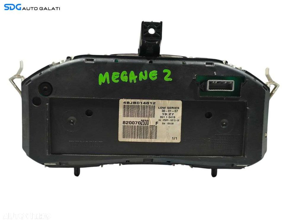 Ceas Ceasuri Cluster Instrumente Bord Renault Megane 2 2002 - 2008 Cod 8200702530 [LR1323] - 4