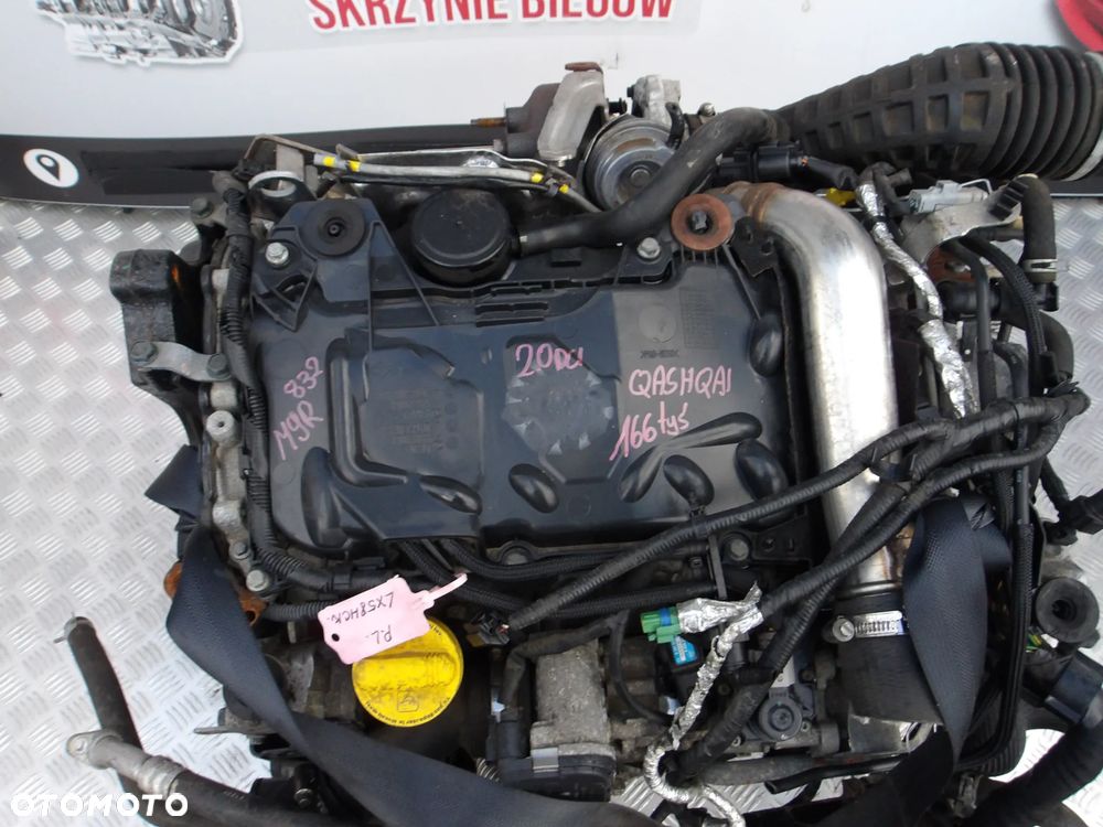 SILNIK KOMPLETNY NISSAN QASHQAI 2.0 DCI M9R832 166 TYS - 2