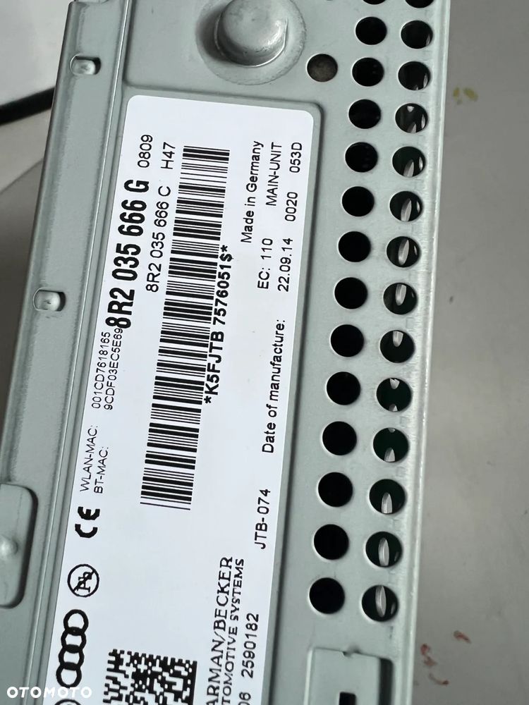 RADIO CZYTNIK NAWIGACJA MMI HARMAN AUDI A4 B8 LIFT A5 8T 8R2035666G - 3