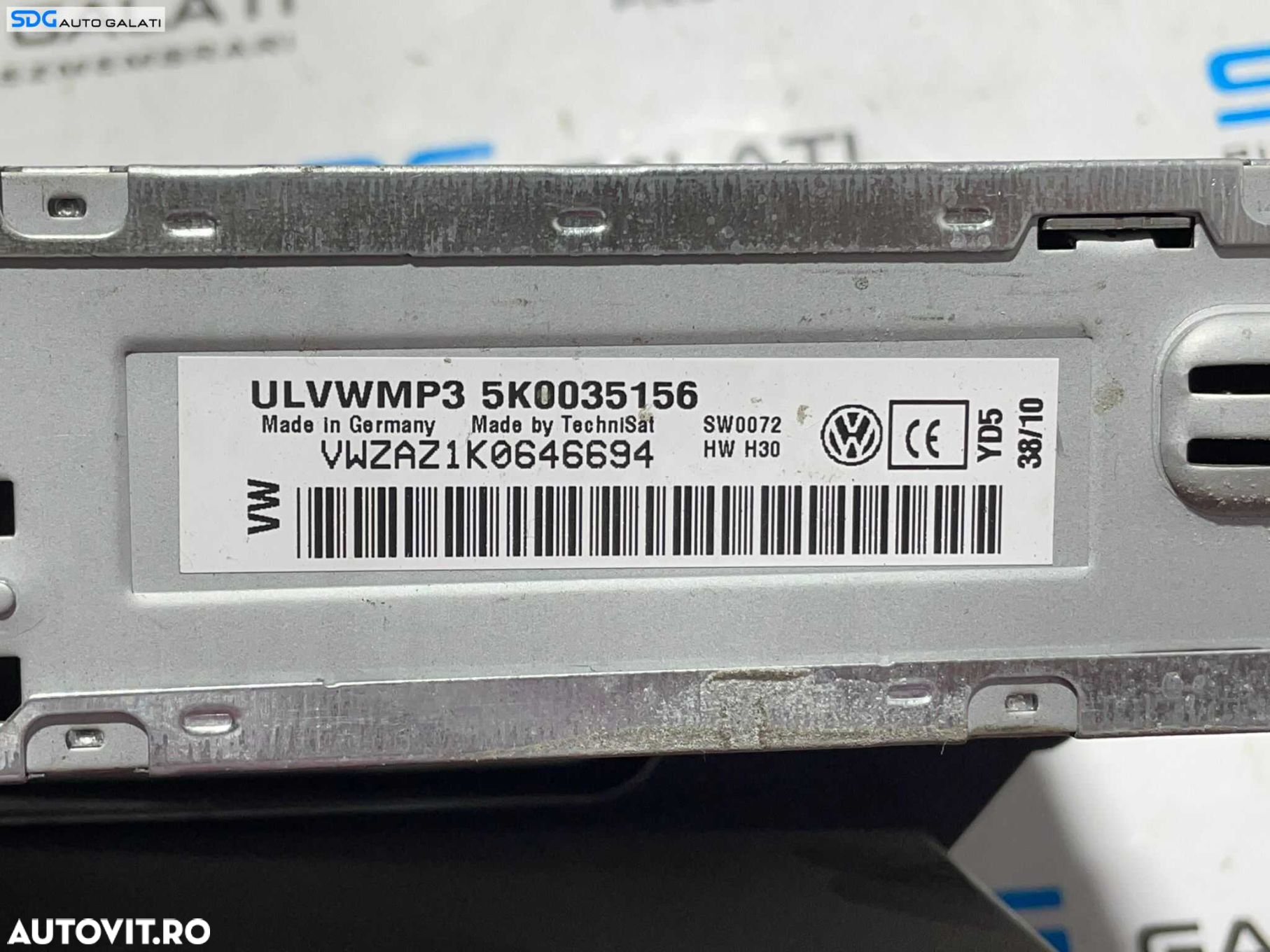 Unitate Radio CD Player U L V W MP3 Seat Altea FL Facelift 2008 - 2013 Cod 5K0035156 [L3102] - 3