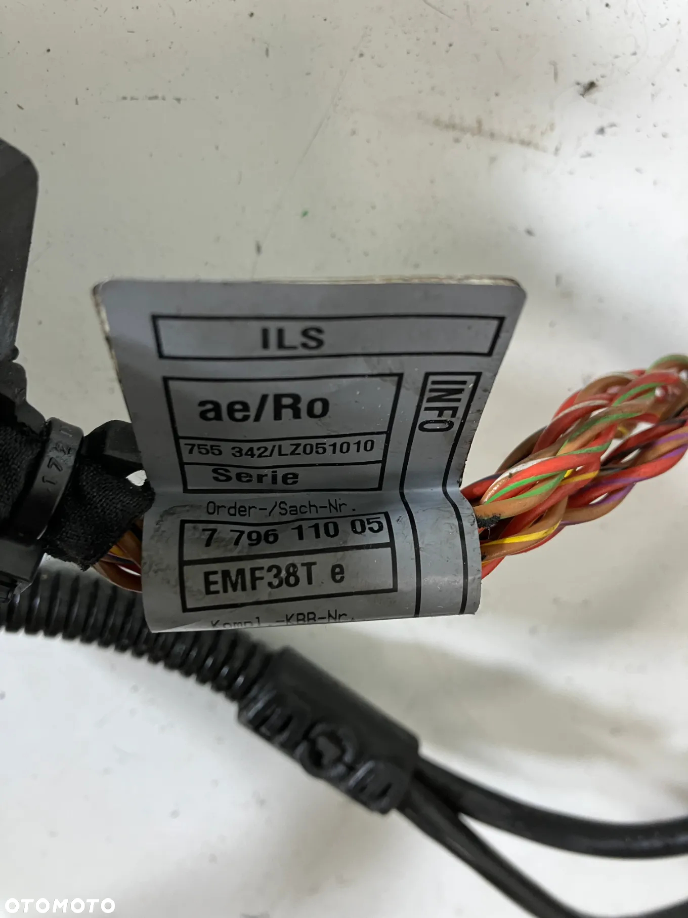 Wiązka instalacja silnika BMW M57N 231KM 3.0d MANUAL E60 E61 X-DRIVE 530xd EUROPA przewody 7796110 7802569 7801726 7550342 7796101 - 2