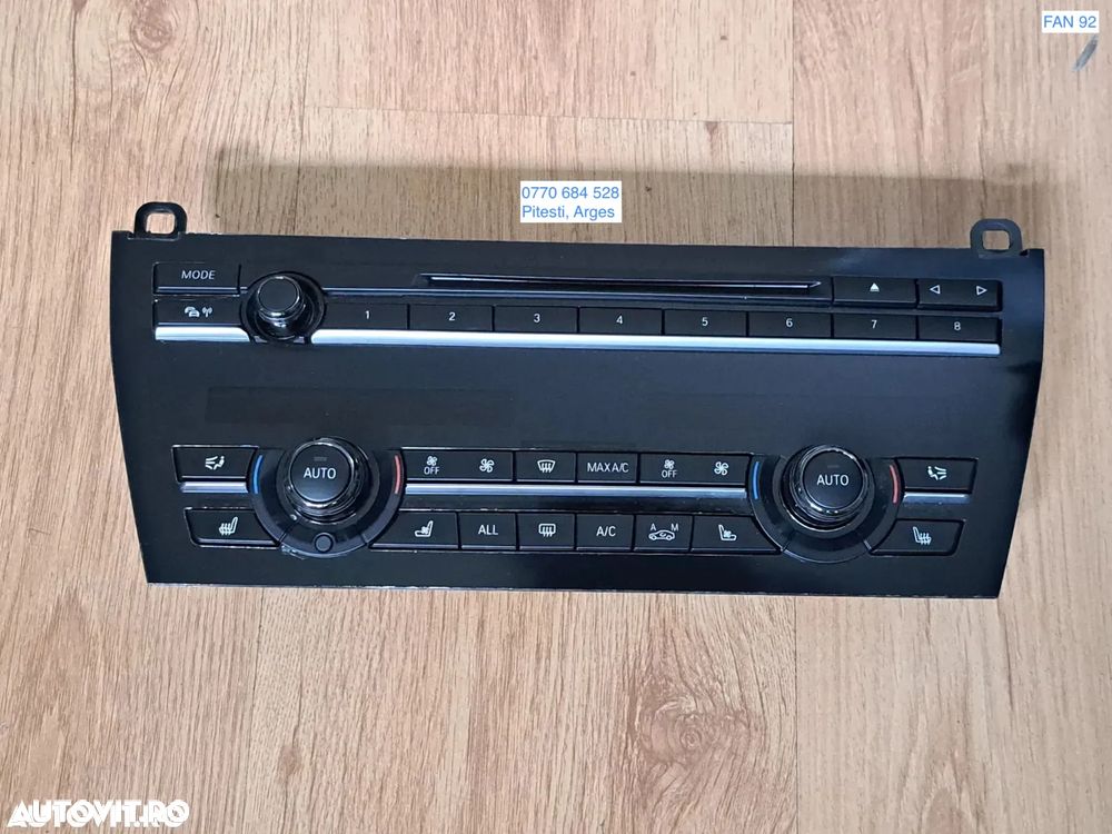 Panou butoane comanda Radio CD Climatizare Scaune cu Incalzire si Ventilatie pachet ceramic original BMW F01+LCI F02+LCI F03+LCI F04 - 1