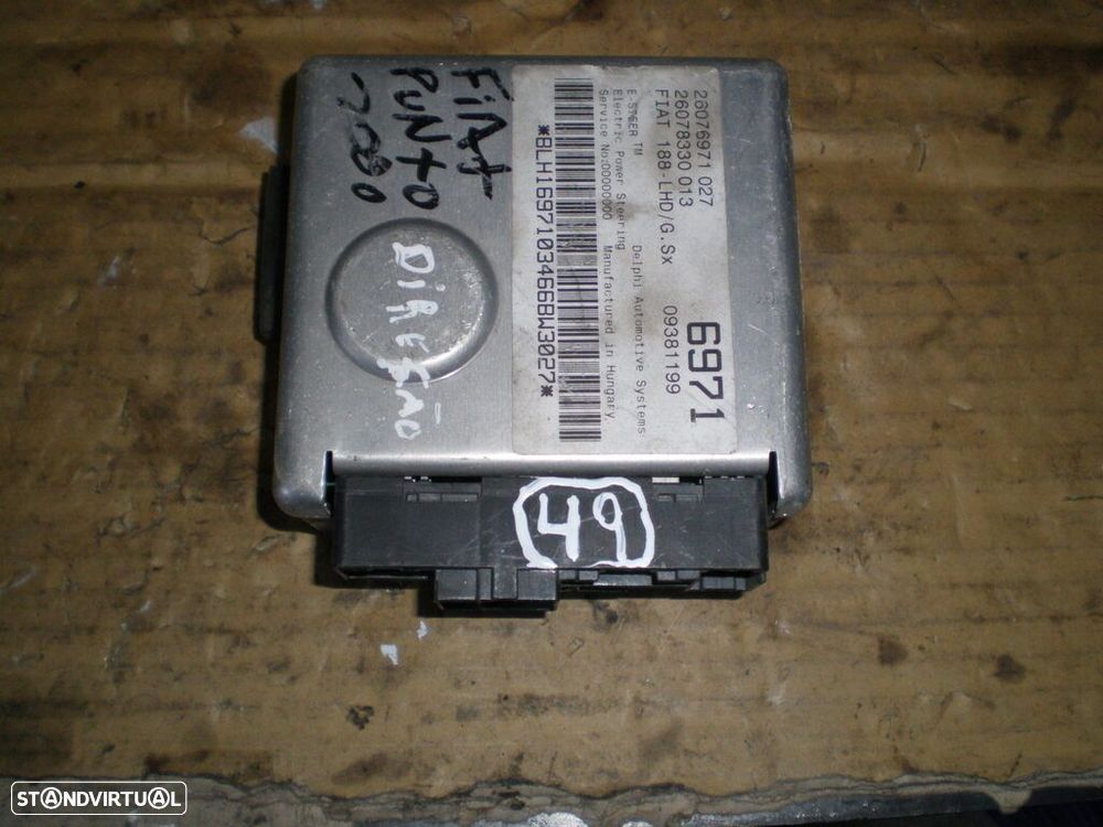 Modulo 09381199 FIAT PUNTO 2 VAN FASE 1 2000 1.9 JTD 80CV 3P BRANCO DIRECAO - 1