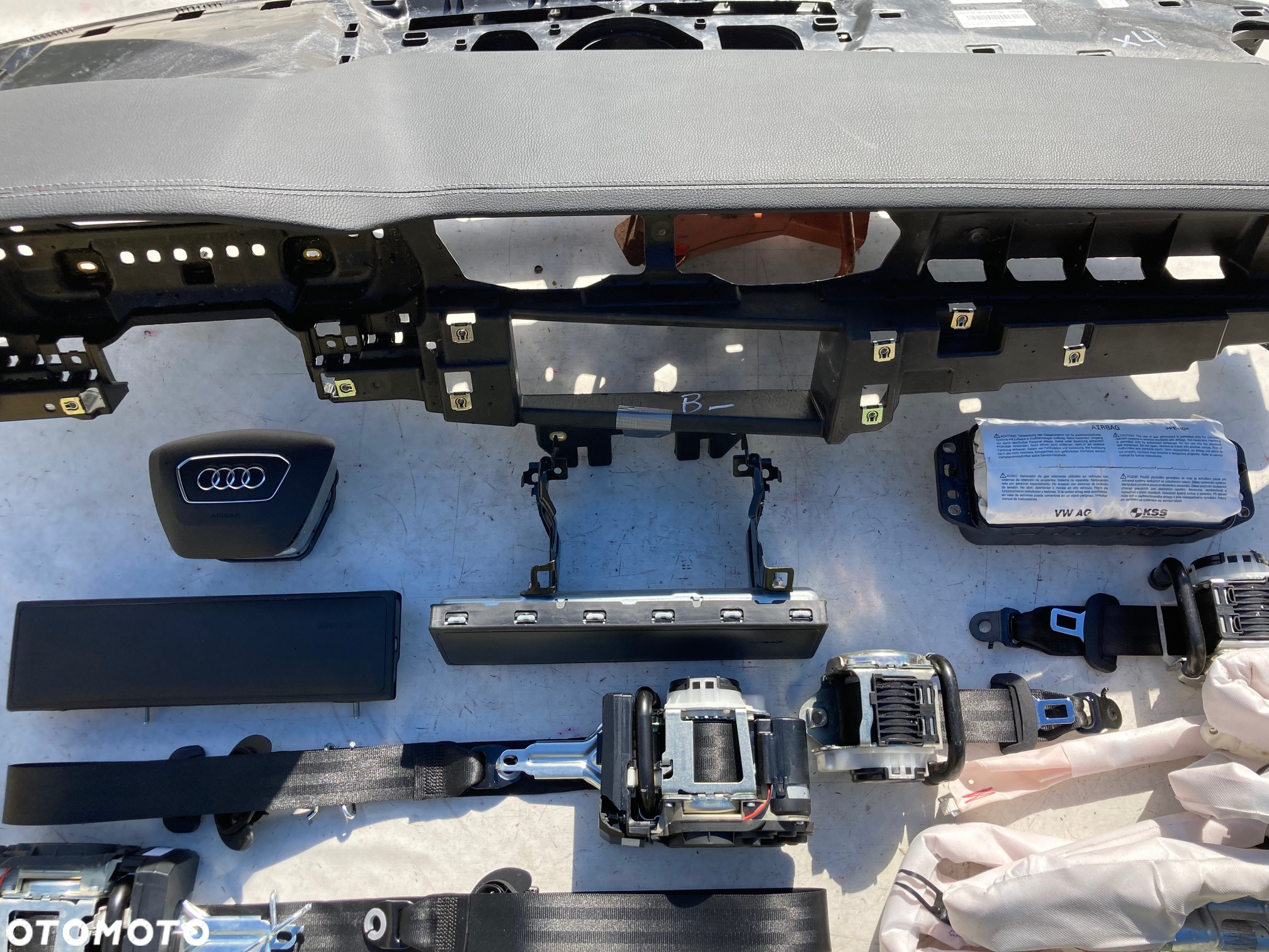 AUDI A6 S6 RS6 C8 4K1 A7 S7 RS7 DESKA KONSOLA KOKPIT PULPIT PÓŁKA PARAPET PODUSZKI AIRBAG PASY SKÓRA USA - 9