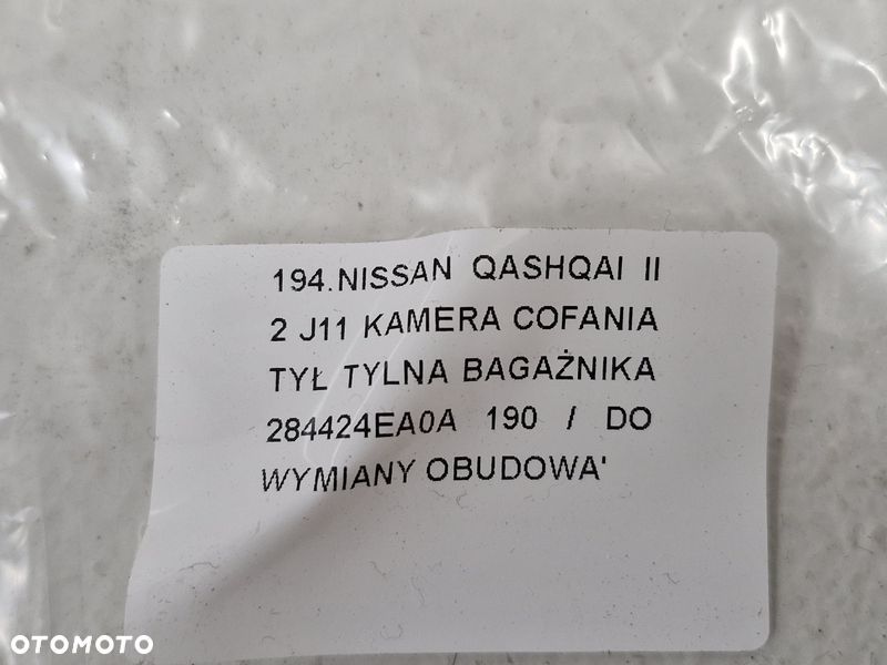 nissan qashqai 2 ii j11 kamera cofania tył tylna bagażnika 284424ea0a - 9
