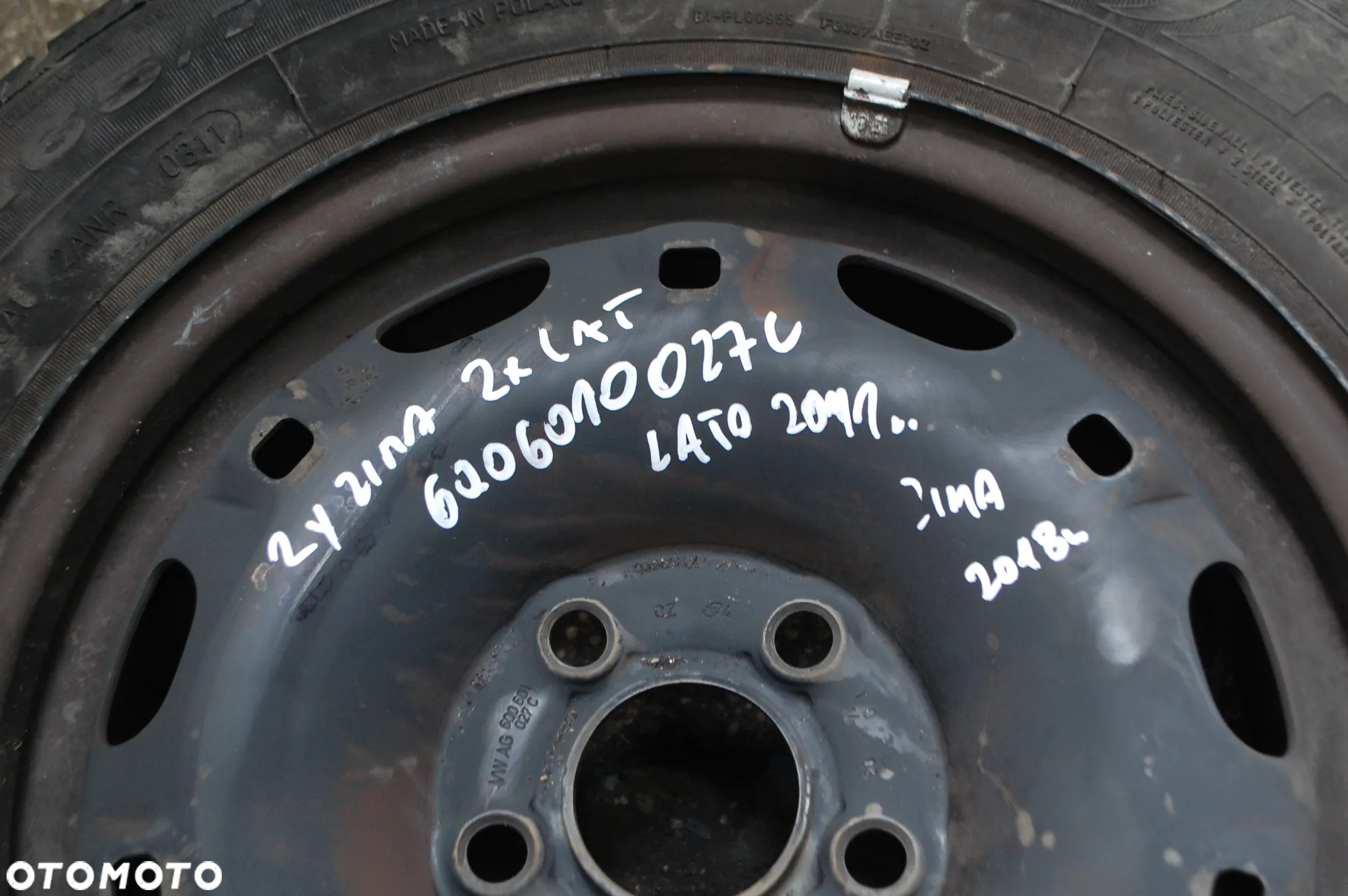 KOŁA FELGI STALOWE + OPONY ZIMOWE 165/70R14 5X100 6Q0601027H ET35 6J VW POLO IV SEAT SKODA 6Q0601027C - 26