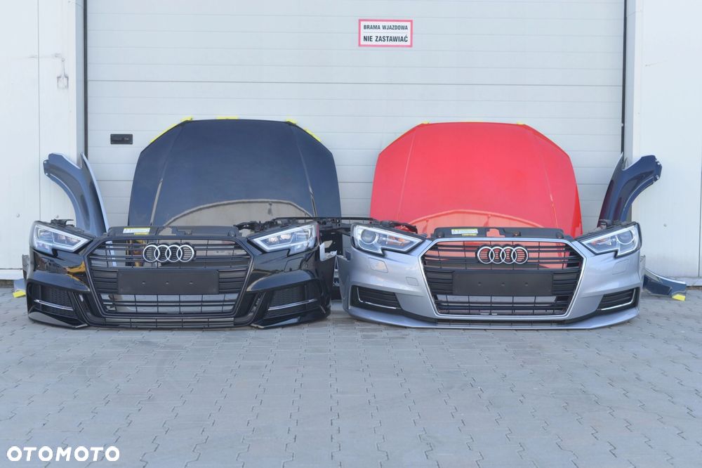 MASKA ZDERZAK GRILL BŁOTNIK LAMPA H7 XENON LED PAS BELKA AUDI A3 8V LIFT - 1