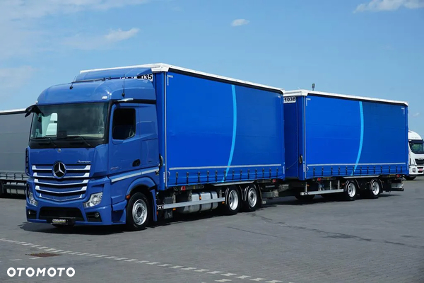 Mercedes-Benz ACTROS / 2545 / ACC / E 6 / MP 5 / ZESTAW PRZESTRZENNY 120 M 3 / BDF 2 X 7,82 M