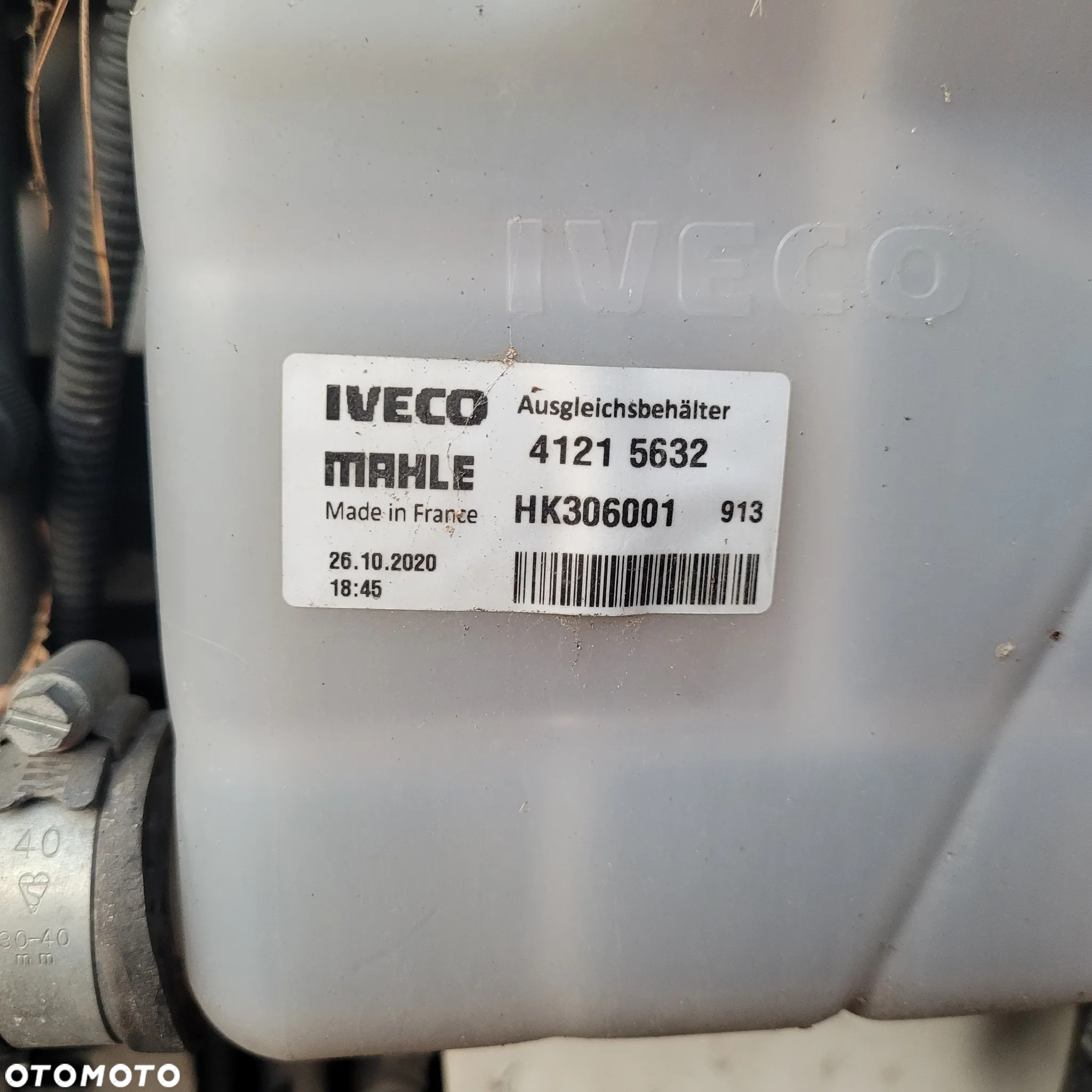 ZBIORNICZEK PŁYNU IVECO 41215632 ORYGINAŁ CHWALIM116 - 2