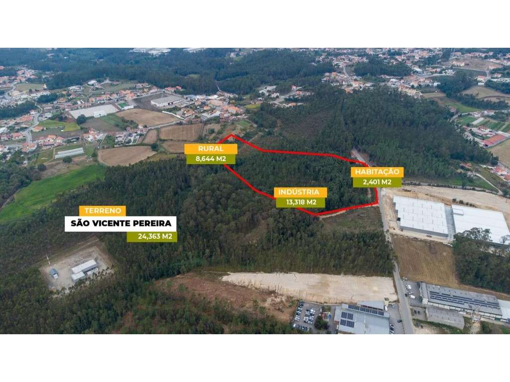 Terreno na Zona Industrial de São João de Arada, Ovar - Grande imagem: 5/14