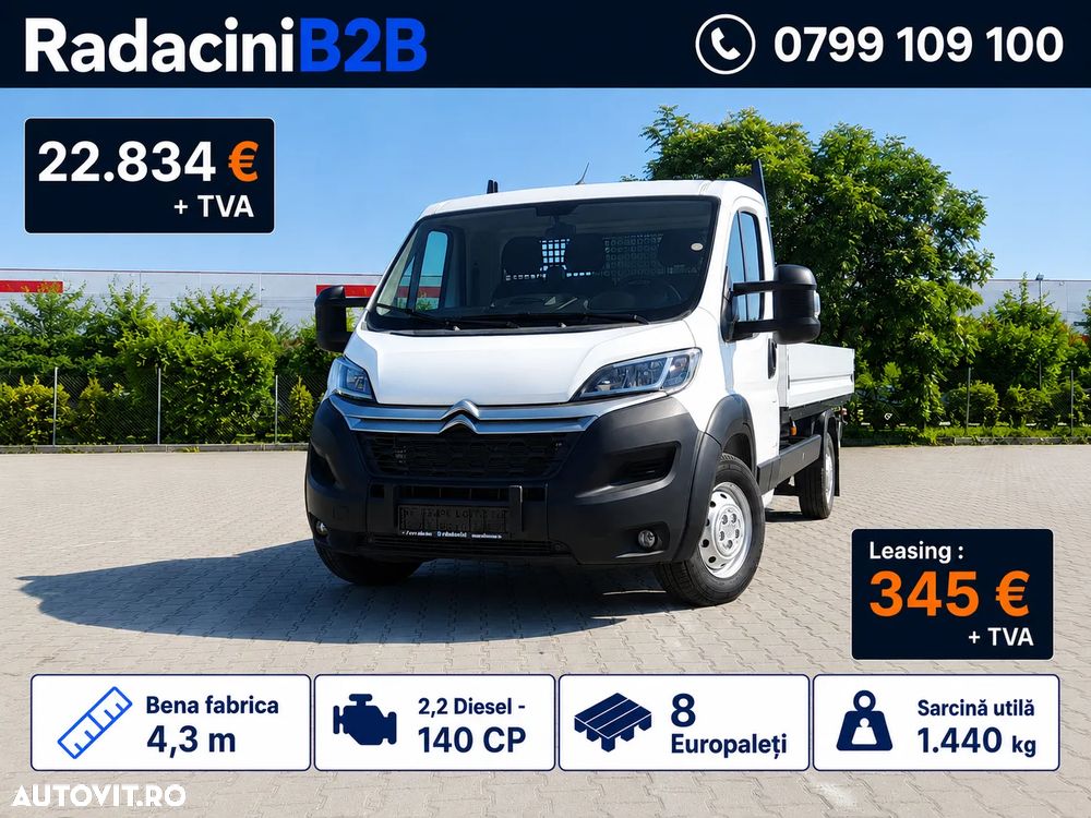 Citroën Jumper bena Scattolini fabrica 4.3M | 1.440 KG | 140 CP | STOC - 3