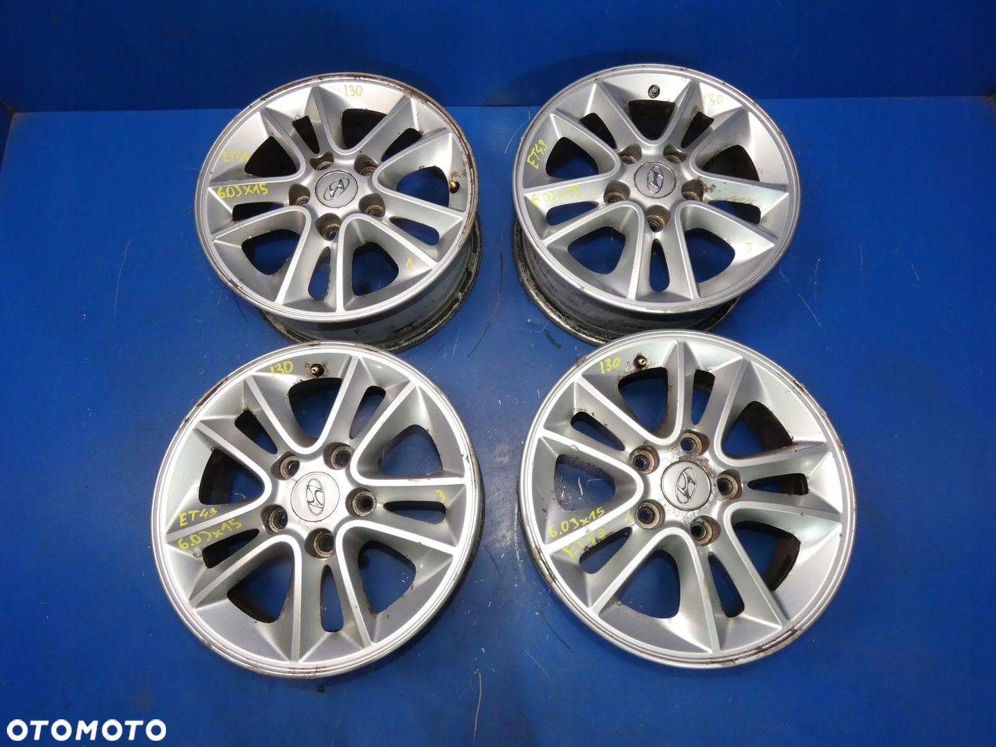 HYUNDAI I30 II I20 FELGI ALUMINIOWE R15 15 KOMPLET - 1