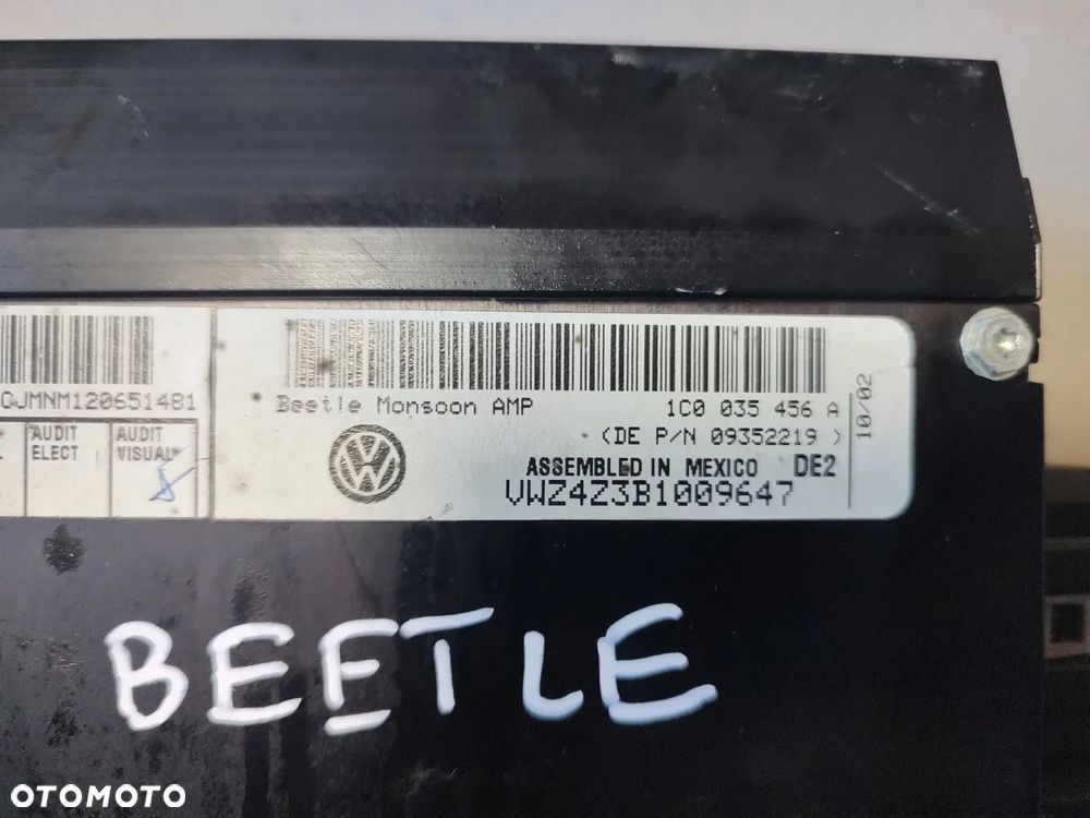 NEW BEETLE WZMACNIACZ RADIA MONSOON 1c0035456a - 2