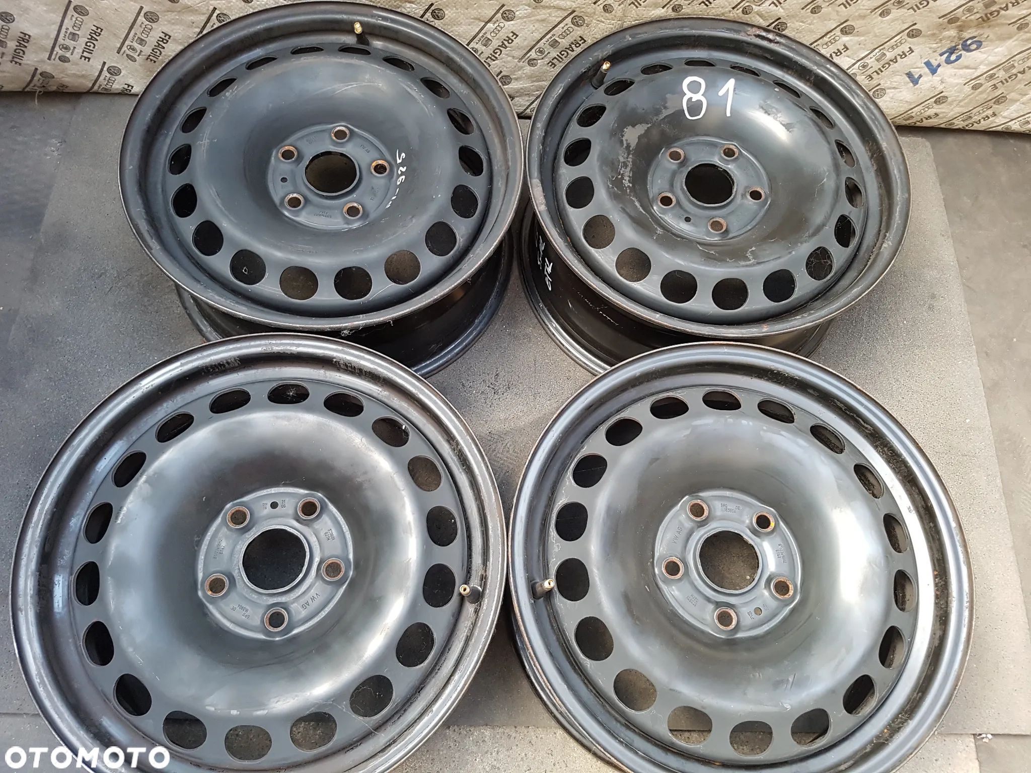 FELGI STALOWE VW PASSAT SKODA   SEAT 5X112  6,5JX16 ET42 3C0 - 1