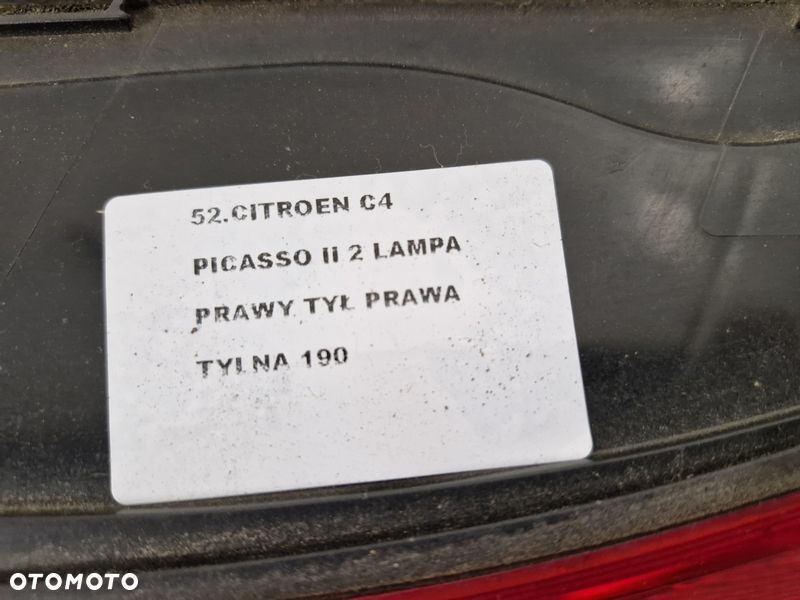 CITROEN C4 PICASSO II 2 LAMPA PRAWY TYŁ TYLNA - 5