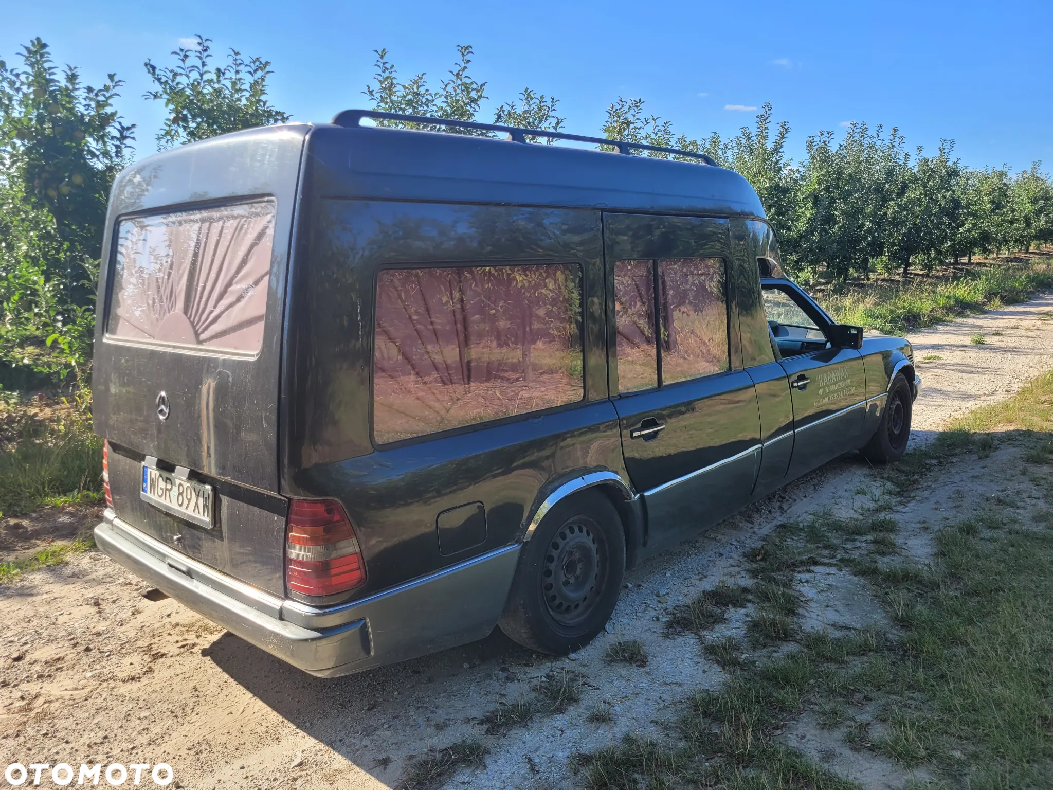 mercedes w124 karawan maska zderzak lampa grill błotnik drzwi zbiornik paliwa szyba lusterko - 3