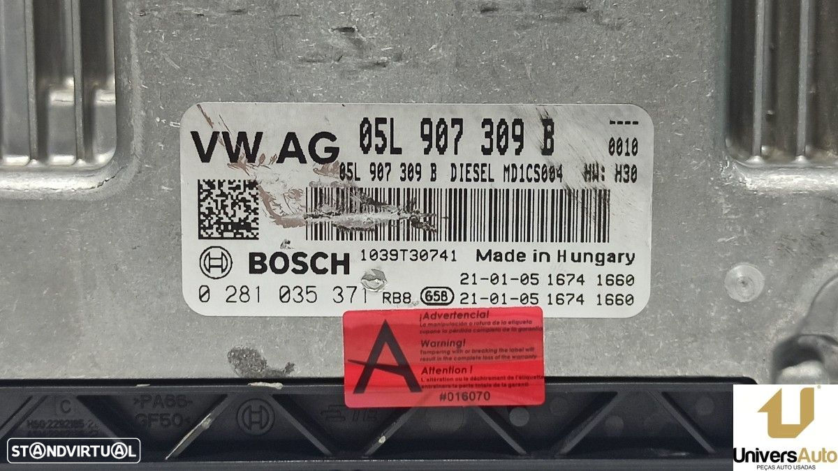 CENTRALINA DO MOTOR UCE VOLKSWAGEN ARTEON (3H8) BASIS - 5