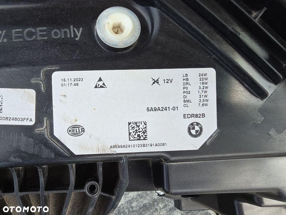 BMW X1 U11 Lampa lewa Kompletna Full Led Adaptive Shadow Line 5A9A24101 USA - 11