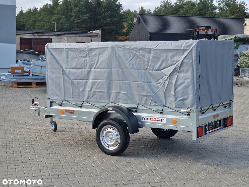 Neptun DOSTAWA Przyczepka 263x129x110cm N7-263 ptw PROMOCJA! Lekka przyczepa jednoosiowa ze stelażem i plandeką GN114 - 25