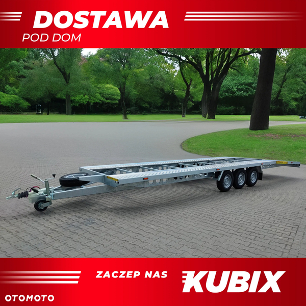 Kubix STALOWA LAWETA na dwa auta, 8,5x2,15, 3500 kg, 3 osie
