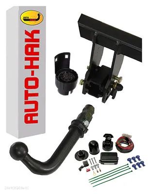 ZAPINANY ORYGINALNY HAK HOLOWNICZY MARKI AUTOHAK SŁUPSK +MODUŁ+7/13 VW TOURAN 1I+FL - 1