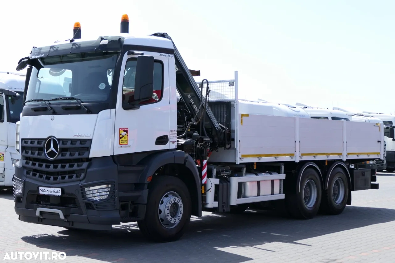 Mercedes-Benz AROCS 2633 / 6X4 / 6.55 M BOX + HDS HIAB 144 / RADIOCOMANDĂ / ROTATOR / FURCI - 9