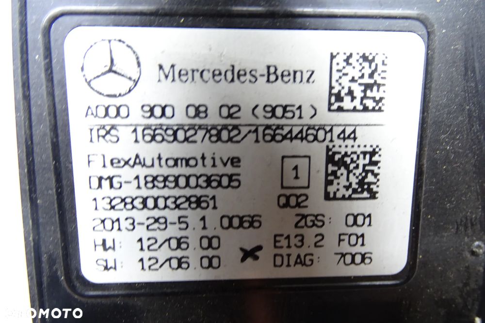 MERCEDES B KLASA Oświetlenie Wewnętrzne Kabiny Lampa Panel Podsufitki  W246 0009000802 - 3