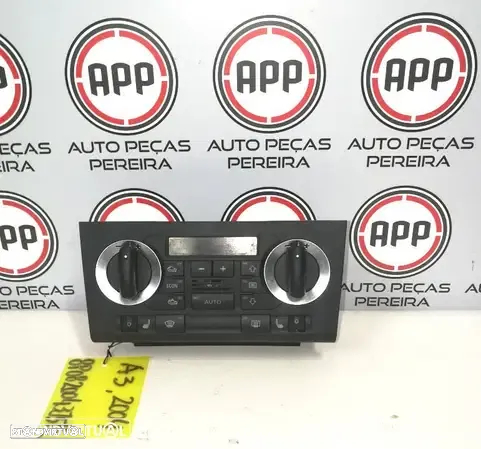 Comandos sofagem climatronic Audi A3 8P de 2010, referência 8P0820043 BG, 8P0820043J5PR, UNIDADE. - 2