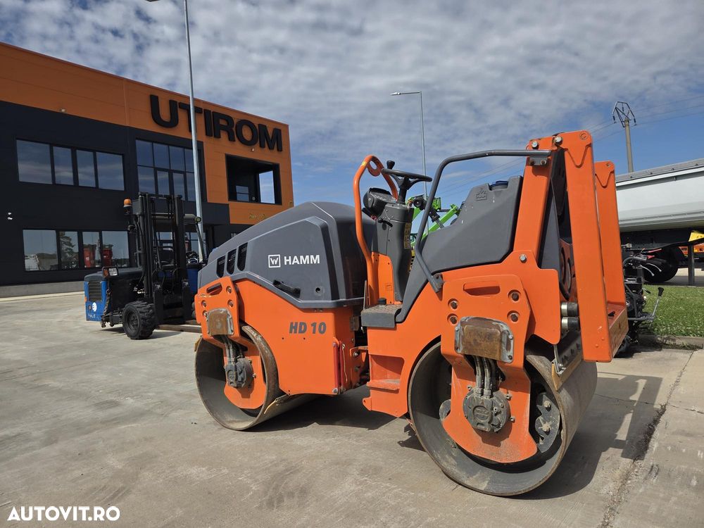 Hamm HAMM HD10, 2021, 477h, 2,5 tone, latime tambur 1m, motor KUBOTA 25CP, produs in Germania, lungime 2,5m, viteza 10km/h, intoarce in 2,5m, CA NOU, posibilitate leasing 4 ani -PROMOTIE 19.900 EUR+Tva - 4