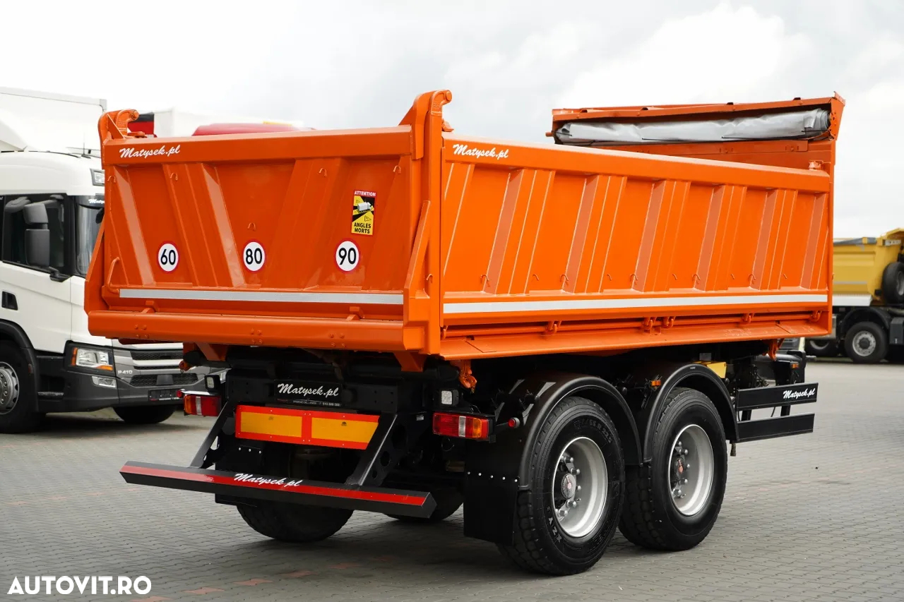 Meiller BASCOLĂ CU 3 LATE / REMORCA TANDEM / AXE RIDICABILE / SAF - 8