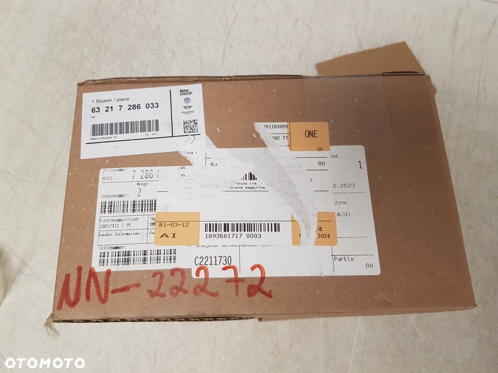 NOWA ORYGINALNA LAMPA TYLNA LEWA LED W KLAPĘ  BMW 3 GT F34 7286033 LEWY TYŁ - 12