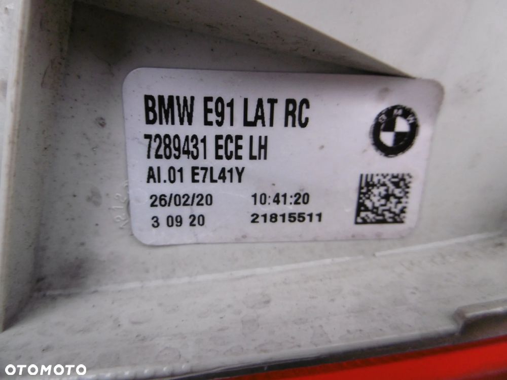 lampa tył tylna lewa bmw e91 lci lift polift w błotnik 7289431 - 8