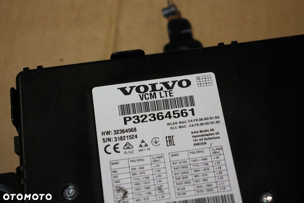 VOLVO V90 S90 XC90 XC60 V60 S60 XC40 MODUŁ STEROWNIK VCM P32364561 - 2