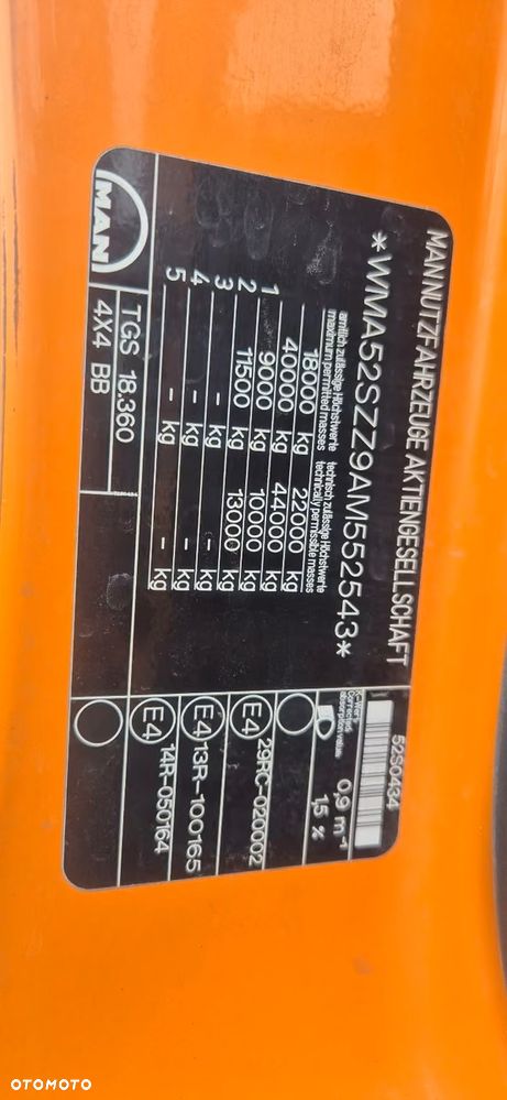 MAN TGS 18.360 4x4 ALLRAD | MEILLER wywrotka 3-stronna | 8 450 kg ładowności | Euro 5 - 6