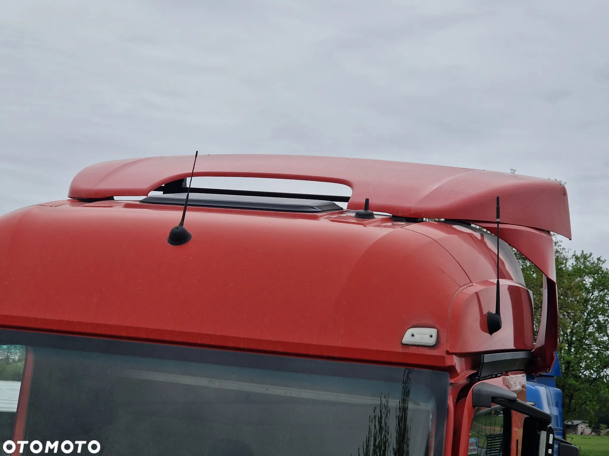 SPOILER OWIEWKA DACHOWA OSŁONA KABINY GÓRNA Z MOCOWANIEM MERCEDES ACTROS MP4 - 2