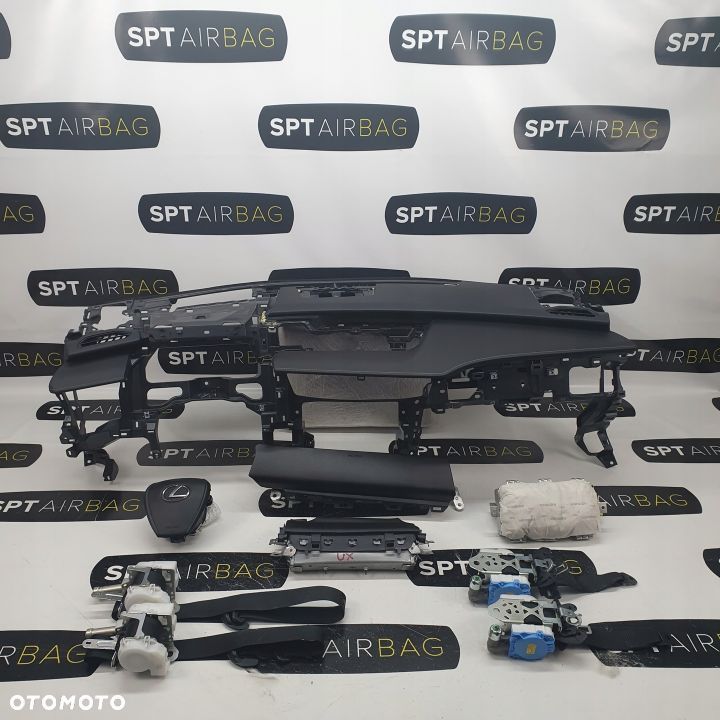 LEXUS UX250 DESKA ROZDZIELCZA KONSOLA KOKPIT PULPIT PODUSZKI AIRBAG AIR BAG PASY KIT SET - 1