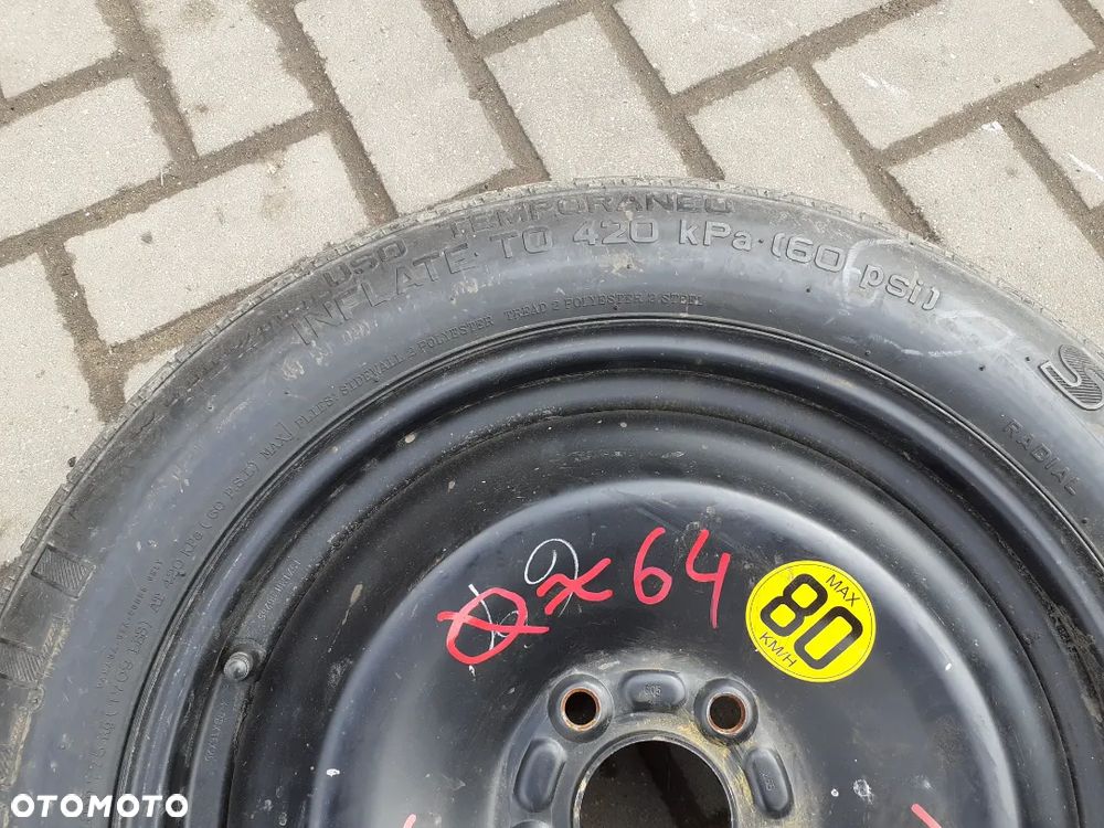 # DOJAZDÓWKA KOŁO DOJAZDOWE ZAPAS ZAPASÓWKA FORD 5X108 - 2