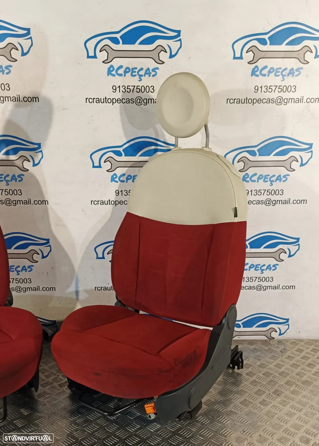 BANCO BANCOS FIAT 500 312 TECIDO AIRBAG QUARTELAS - 11