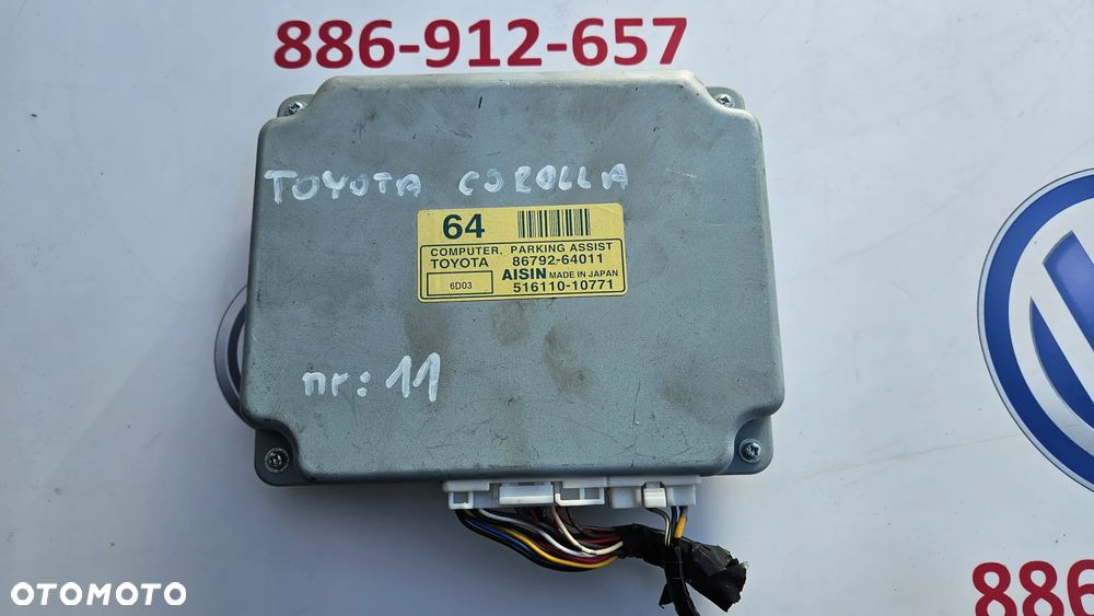 TOYOTA COROLLA VERSO 2 II Moduł czujników parkowania PDC Sterownik PDC 86792-64011 - 1