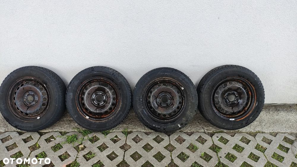Komplet stalowych kół 195/65 R15 Continental zimowe – Golf 6 / Audi A3 - 1