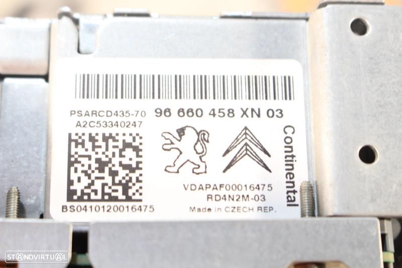 Rádio Peugeot Rcz  96660458 Xn / A2c53340247 / 96660458Xn - 8