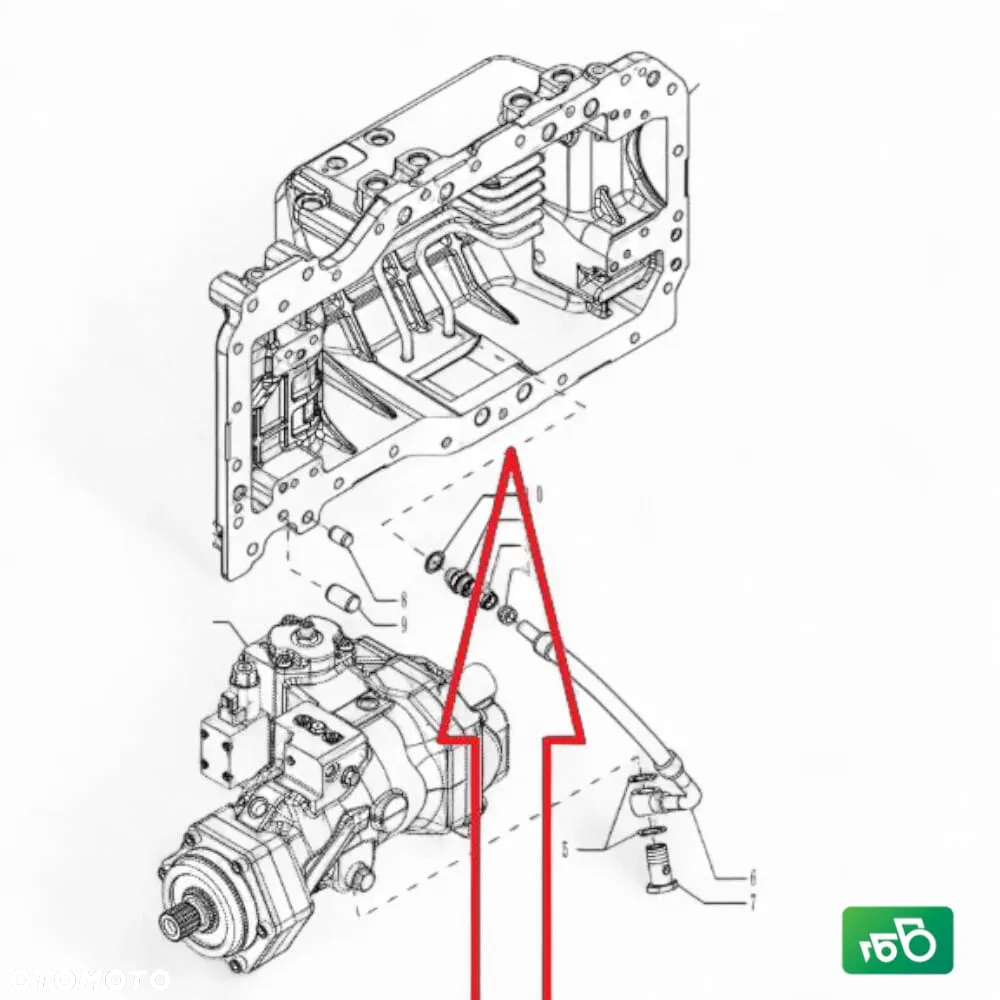 Obudowa CNH 87494640 Skrzynia Auto Command New Holland T7070 - 11
