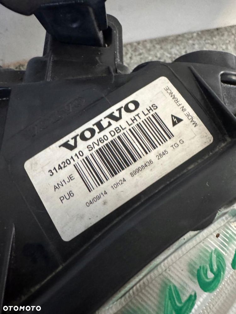 lampa lewy przód volvo v60 s60 ii 2011-2018 31420110 xenon - 7