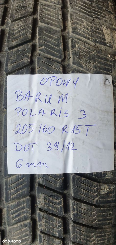 4x Opona Barum Polaris 3 205/60 R15 6mm 3912 - 9