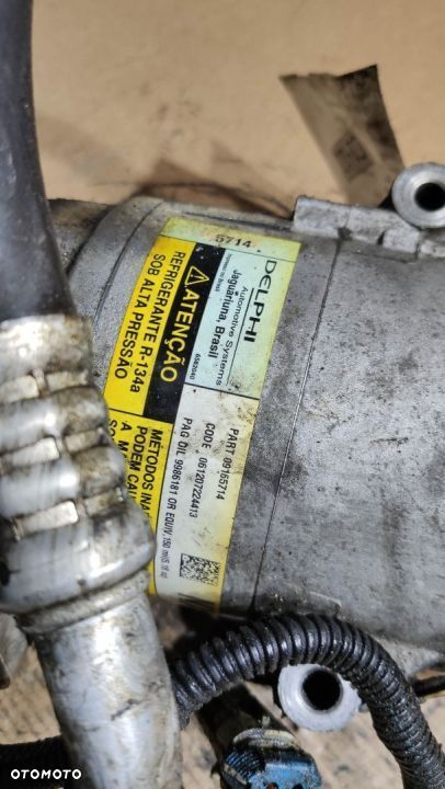 SPRĘŻARKA KLIMATYZACJI GM OPEL ASTRA III H OMEGA A LIFT MERIVA A 1.4 BENZYNA 2008 09165714 WYSYŁKA! - 5